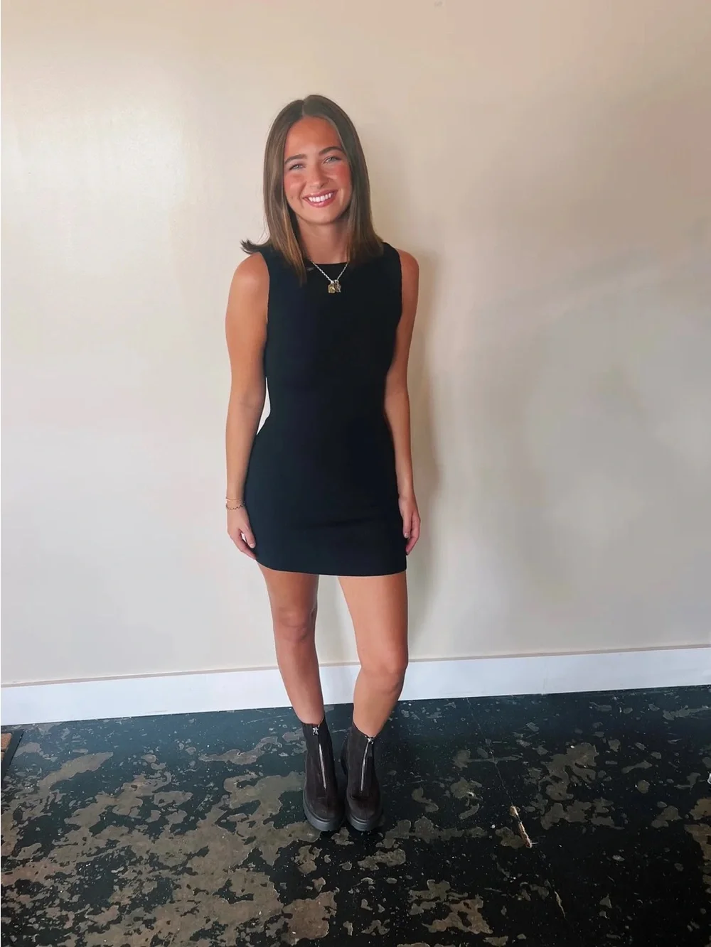 SLEEVELESS MINI DRESS - Picture 3 of 3